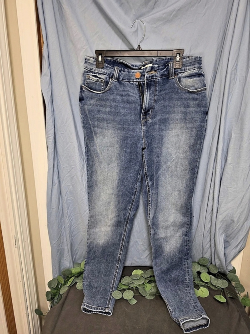m jeans Women's Blue Skinny Jeans Large Reg